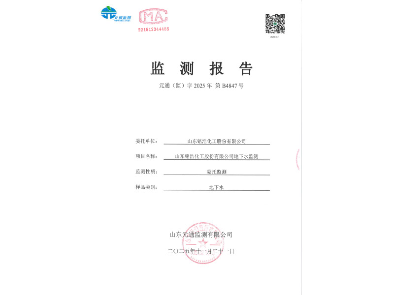 2025年土壤及地下水监测下<